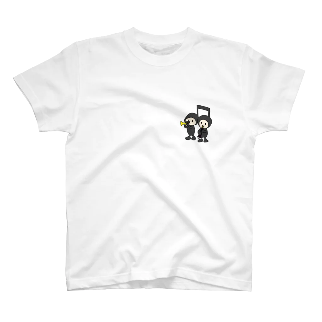 marumaru0711の仲良しおんぷちゃん スタンダードTシャツ