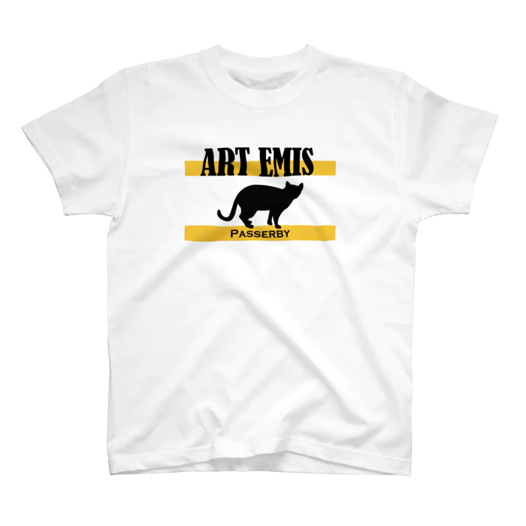 ALUのART EMIS (白/黒) Regular Fit T-Shirt