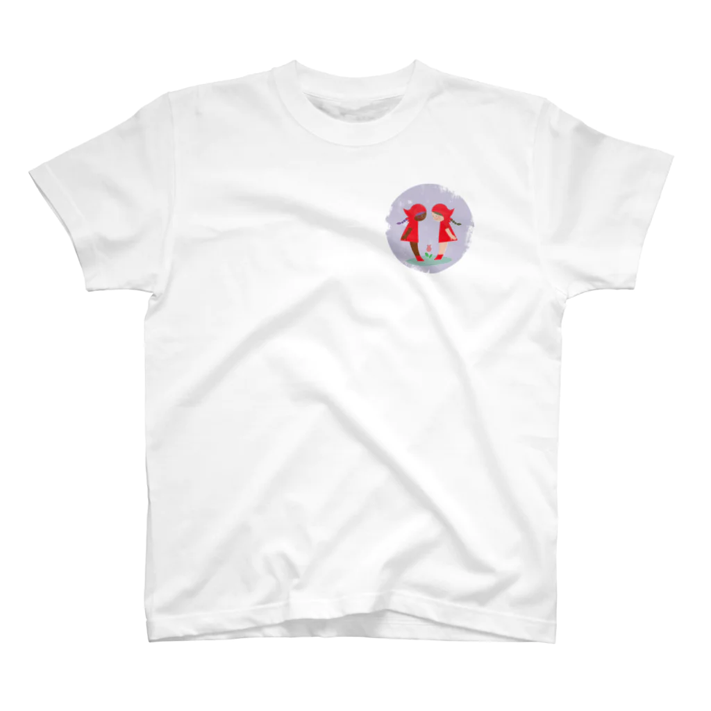 ワシキタチナツ|Illustrationの赤い頭巾のあかずきん Regular Fit T-Shirt