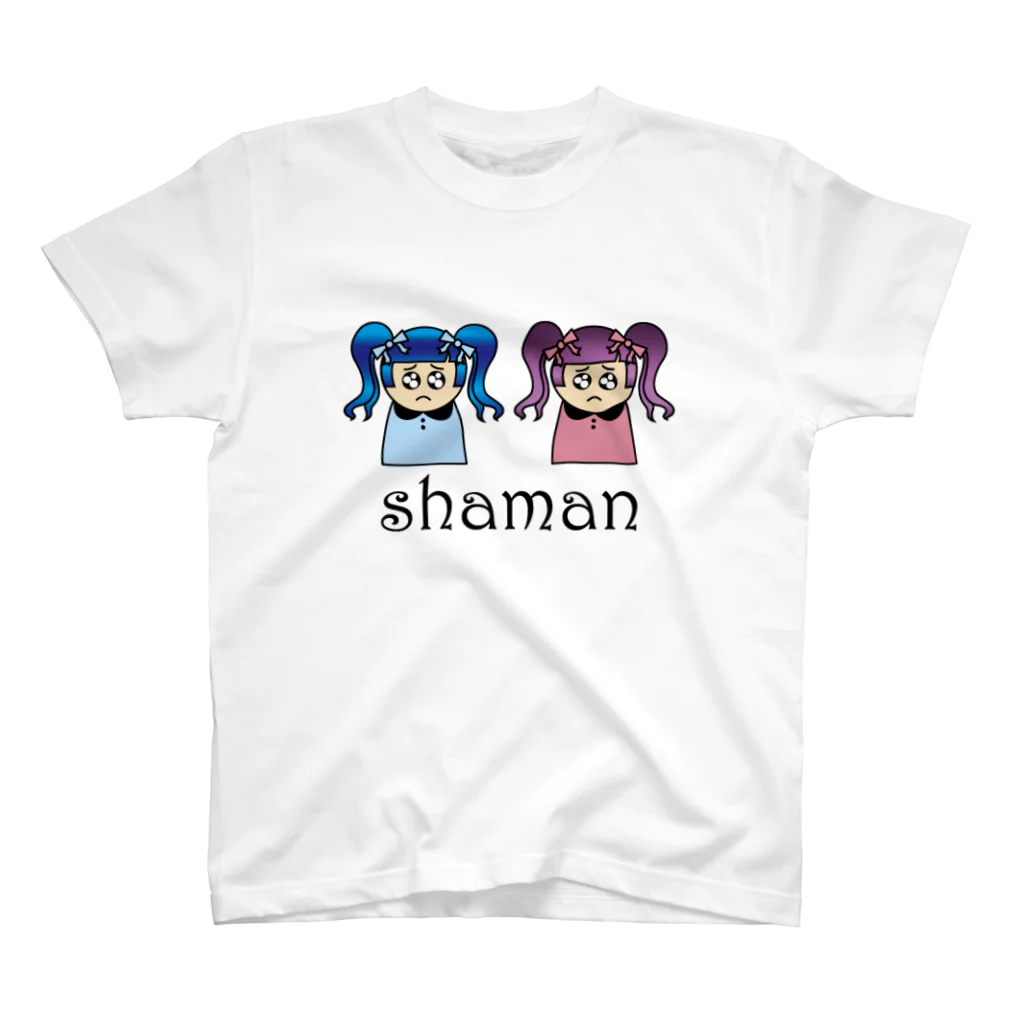 shamanのツインぴえん Regular Fit T-Shirt