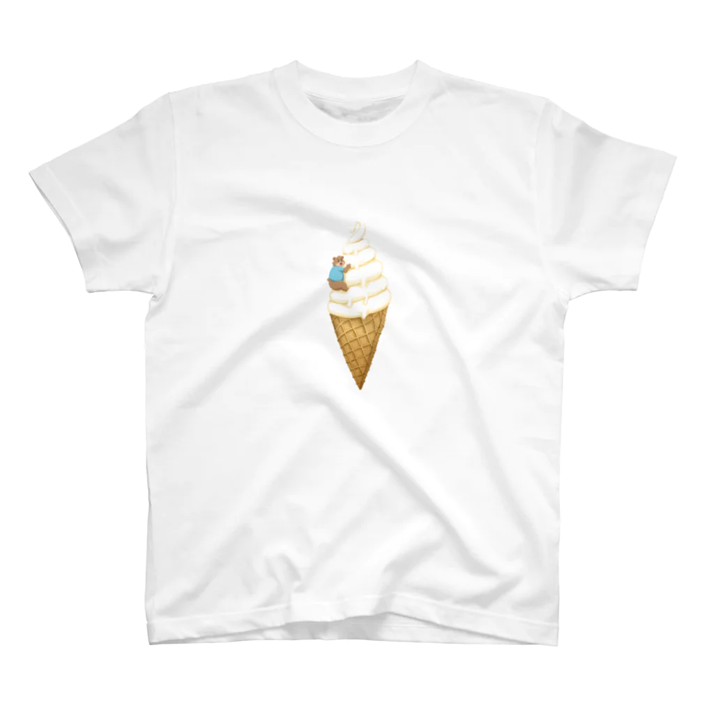 太影の玉手箱のソフトクリーム大好き熊 スタンダードTシャツ