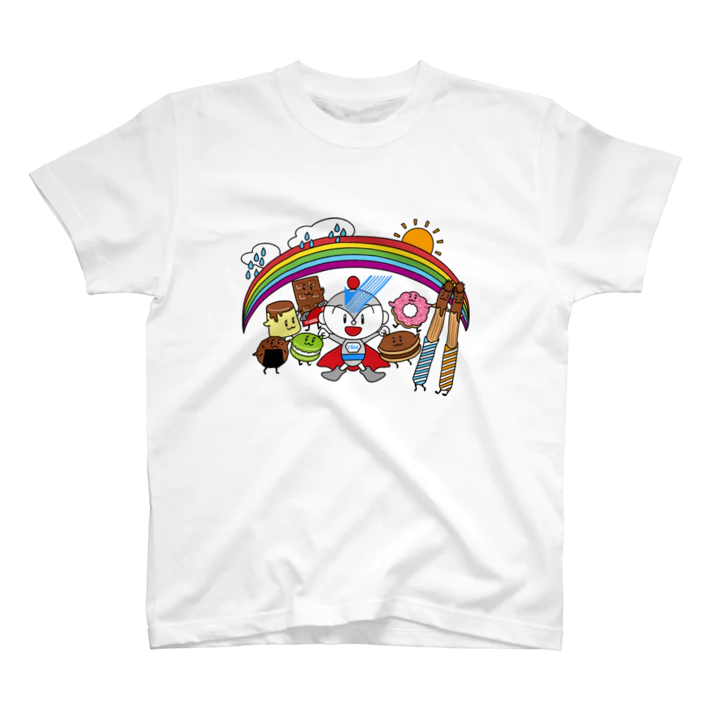 ユーミーマン_SUZURIショップのユーミーマンとお菓子な仲間たち Regular Fit T-Shirt