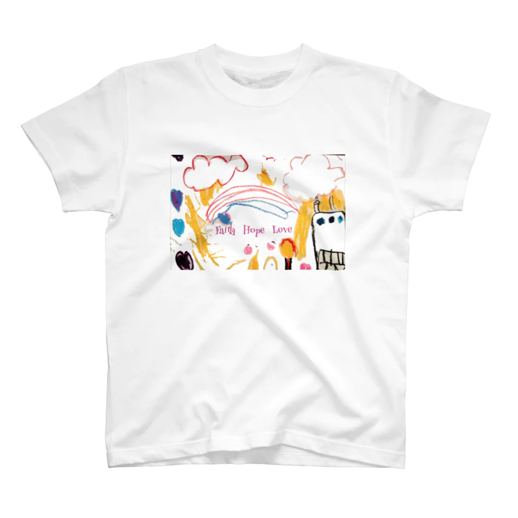 satochikaのFaith Hope Love(クリスチャンアイテム) Regular Fit T-Shirt