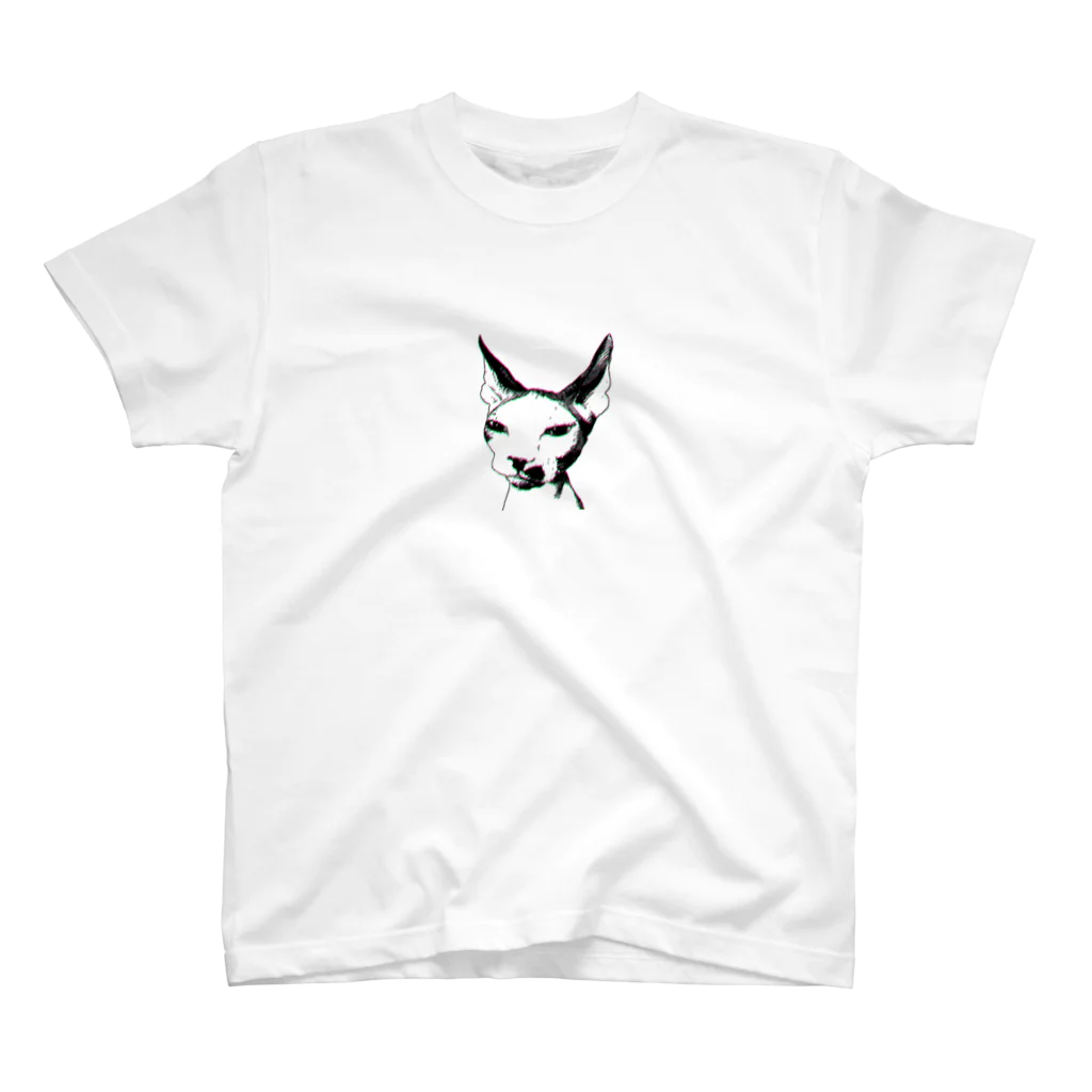ねこちゃん本舗の虚無る猫 Regular Fit T-Shirt