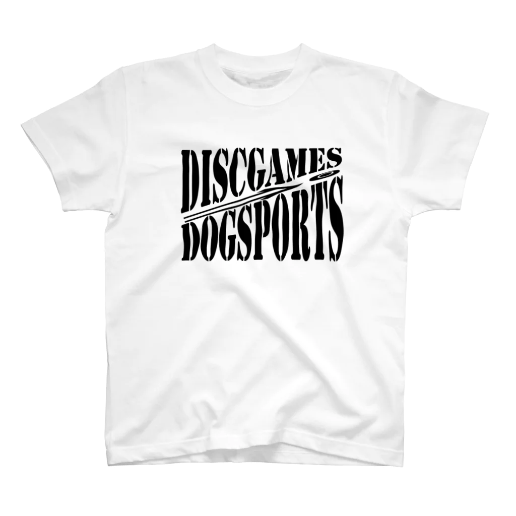 ワンコと遊ぶ人犬求所のDISCGAME スタンダードTシャツ