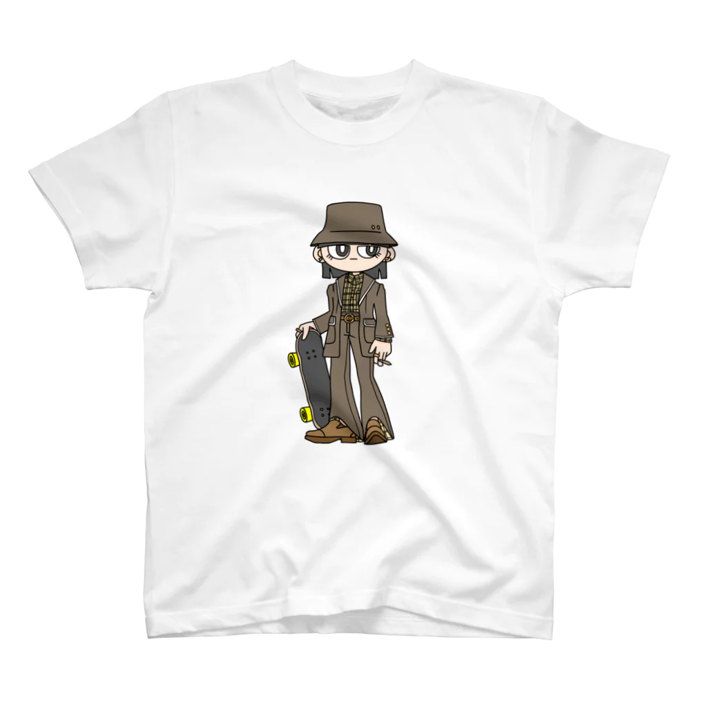 NerdCatHoodiesのNerdCatHoodies furugi girl スタンダードTシャツ