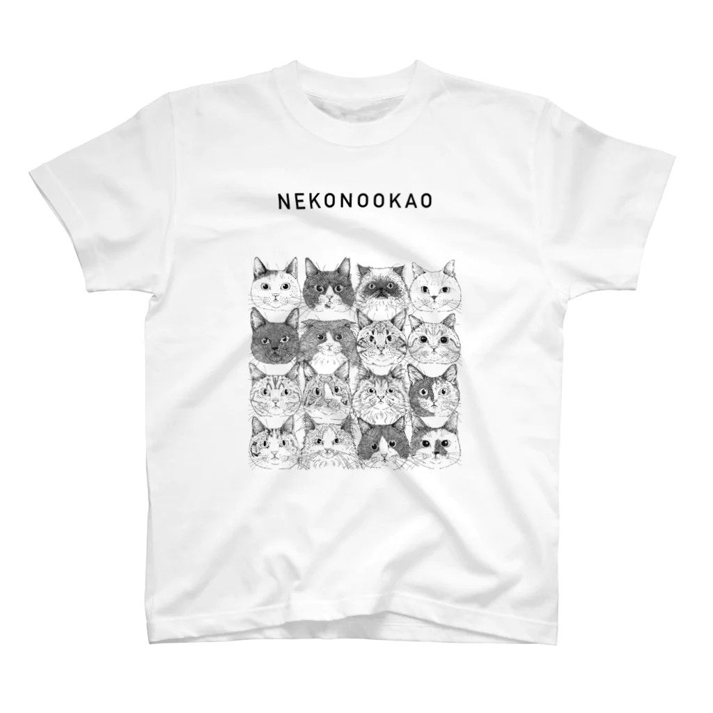 NEKO rtmentの第10回同窓会/NEKONOOKAO/16CATS スタンダードTシャツ