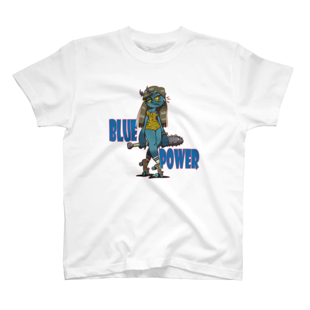 nidan-illustrationの“BLUE POWER” Regular Fit T-Shirt