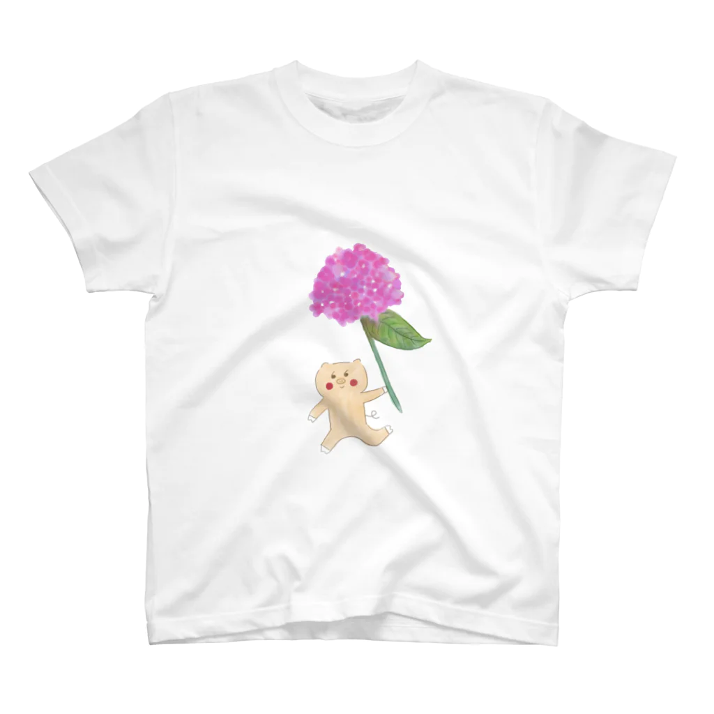 マヨエール コブタの紫陽花に誘われて。 Regular Fit T-Shirt
