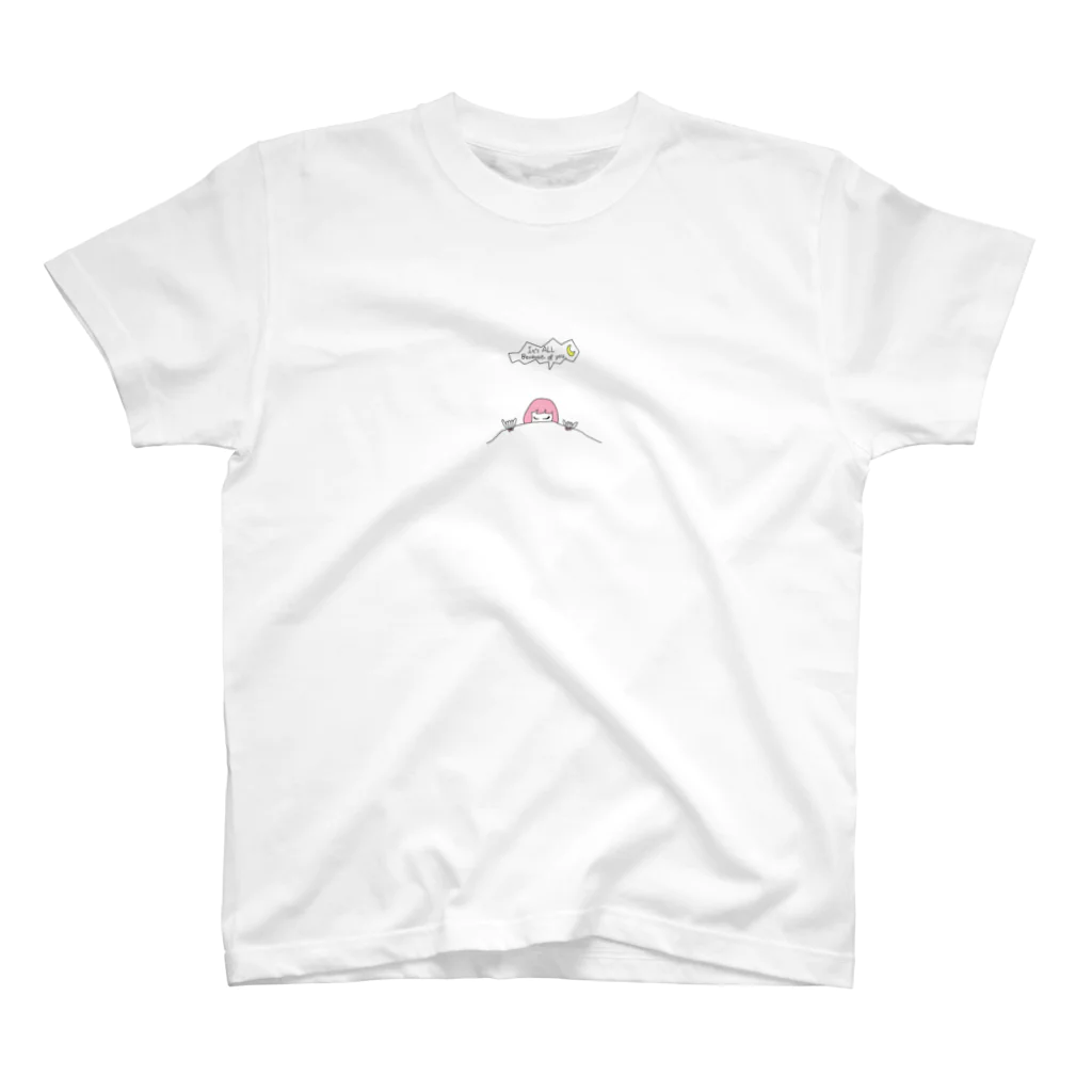 ピンクボブ（2月末までの限定販売）の寝れないピンクボブ2 スタンダードTシャツ
