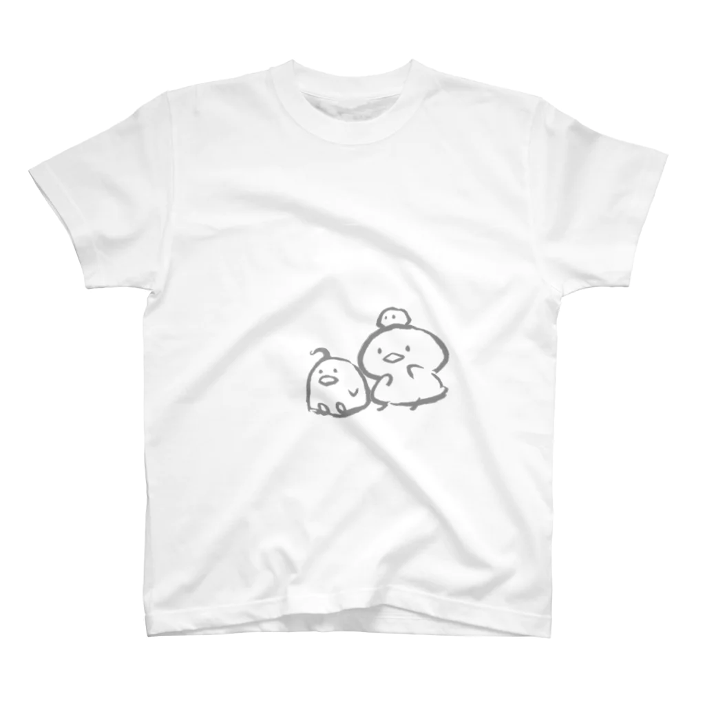 ぬくぬく布団のわきわきのふたり スタンダードTシャツ