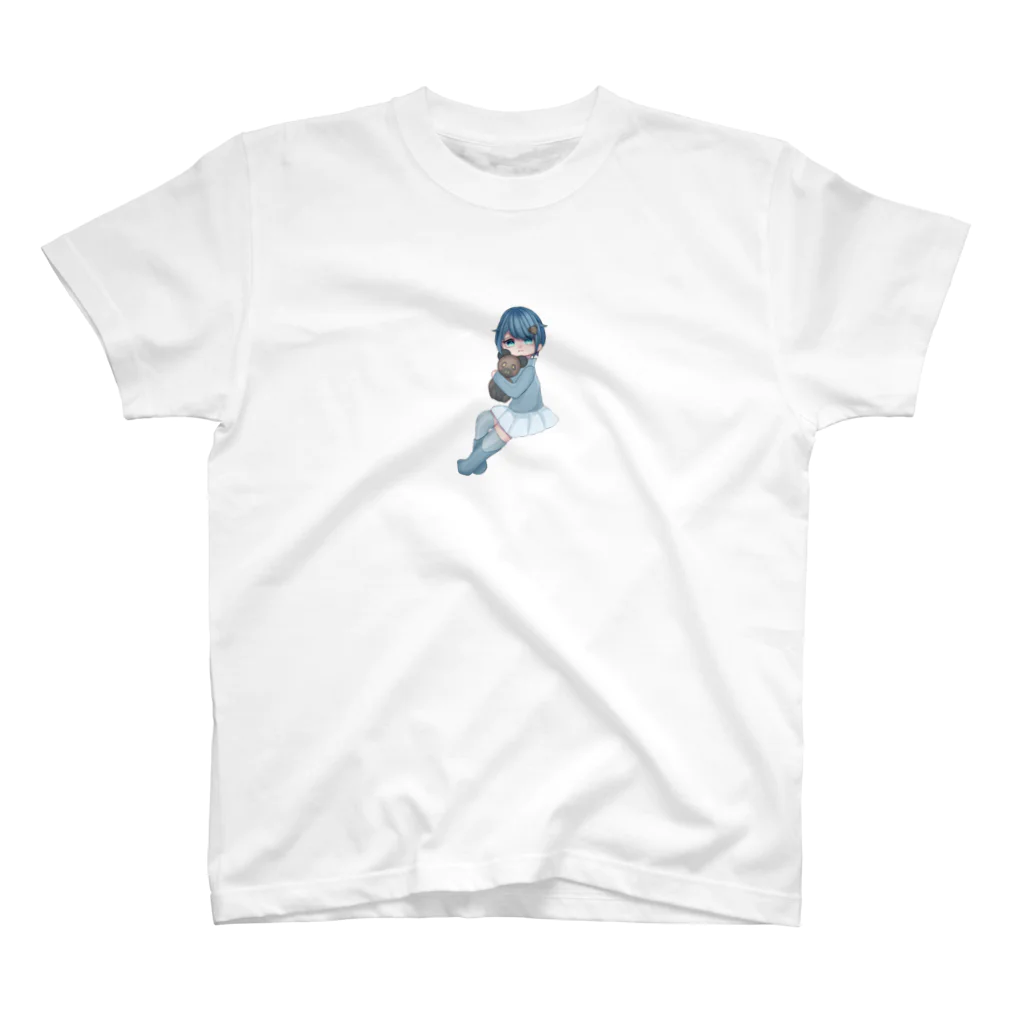 涼守アヤメのみずいろぷにちゃん Regular Fit T-Shirt