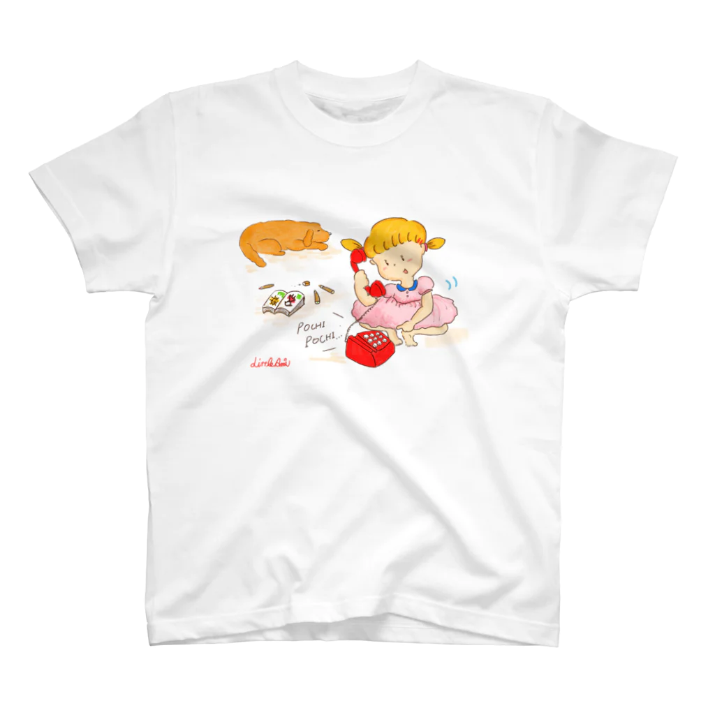 LittleAmi(リトルアミ)のでんわあそび Regular Fit T-Shirt