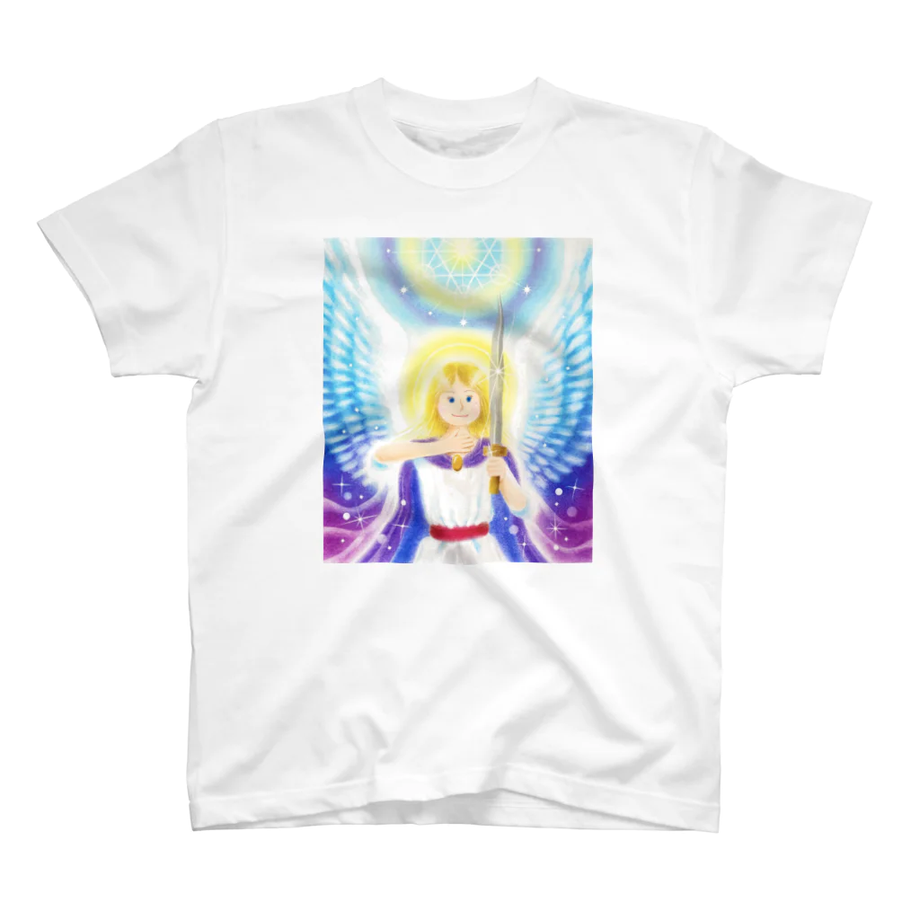  Pastel Design Art 天使のお部屋の大天使ミカエル2 スタンダードTシャツ