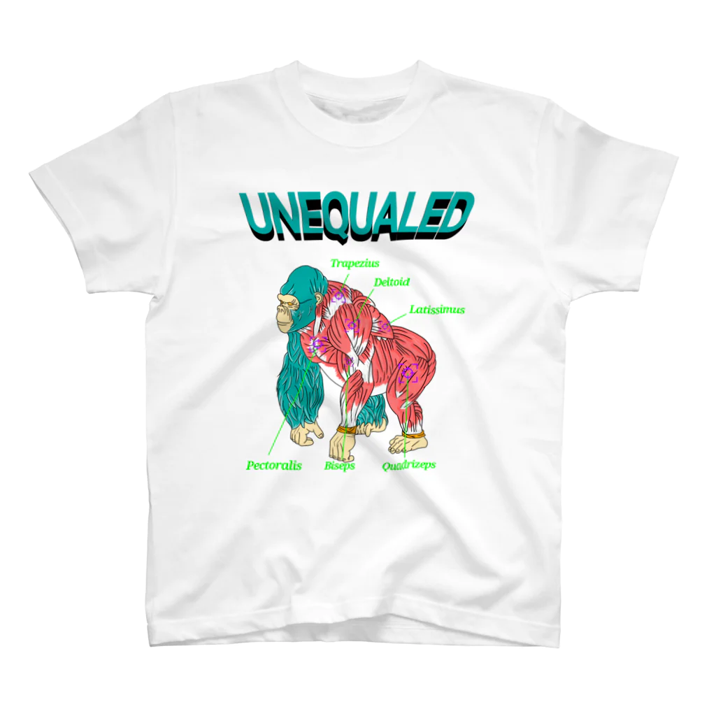 UNEQUALED/VERTEXの解剖学 スタンダードTシャツ