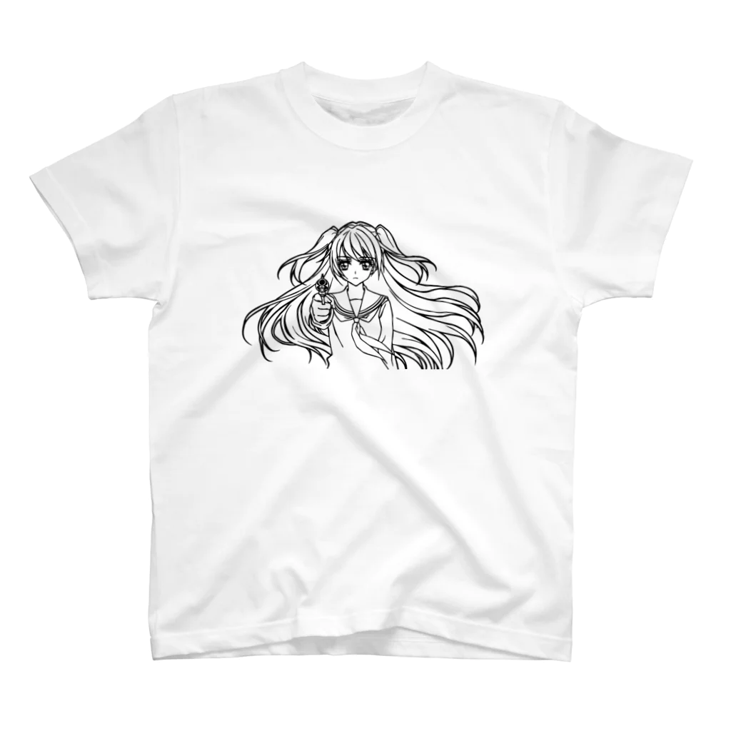 オペラの女子高生とリボルバー スタンダードTシャツ