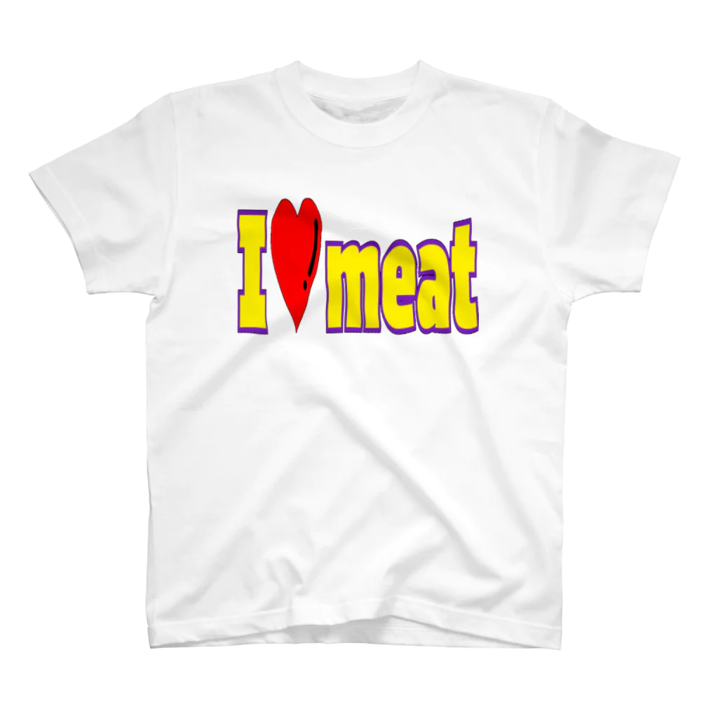 beautiful_aのI❤meat Regular Fit T-Shirt