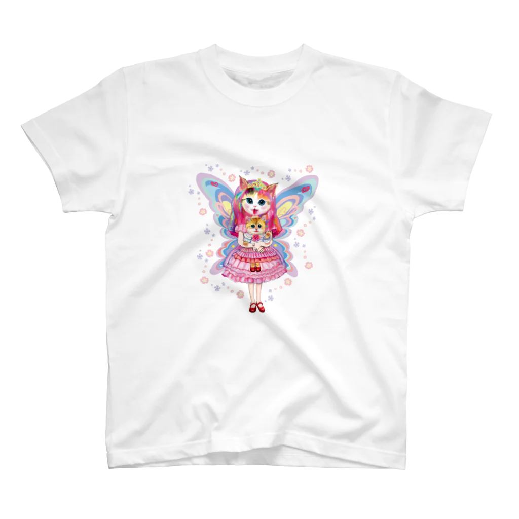 油絵描きの小物売り場の猫かぶりお姫様 スタンダードTシャツ