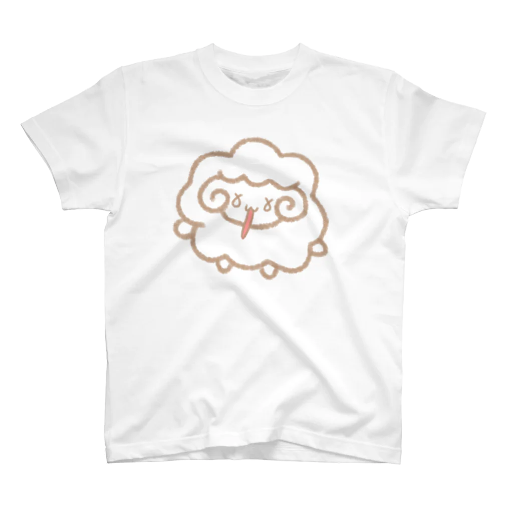 みやばやしのお店。のひつじのみこちゃん 驚き.ver スタンダードTシャツ