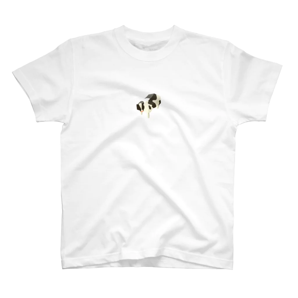 Nketomo＠LINEスタンプのポリゴン ウシ柄 Regular Fit T-Shirt