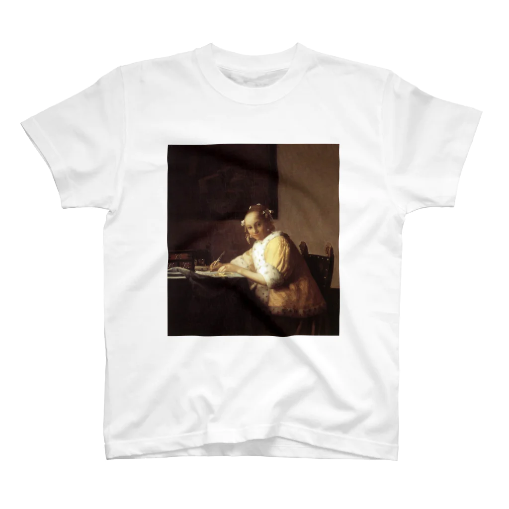 art-standard（アートスタンダード）のフェルメール / 『手紙を書く女』1665年-66年 Regular Fit T-Shirt