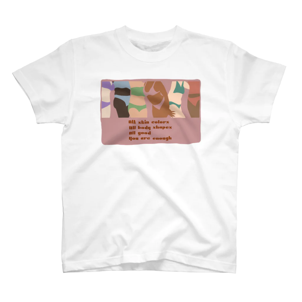 Designed by AoiのYou are enough  スタンダードTシャツ