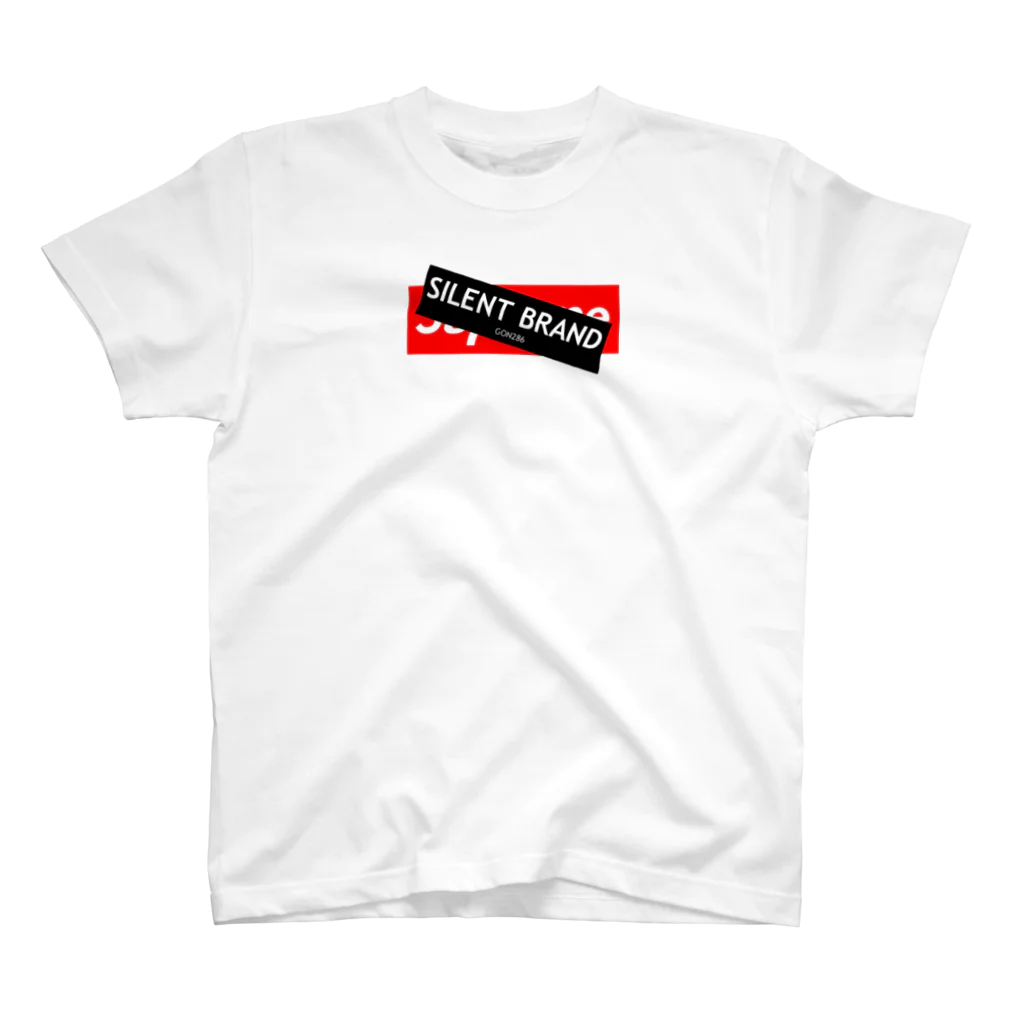 SILENT BRANDのSILENT BRAND FAKE BOXLOGO スタンダードTシャツ