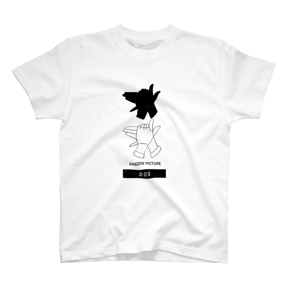 MIRINの影絵_dog Regular Fit T-Shirt