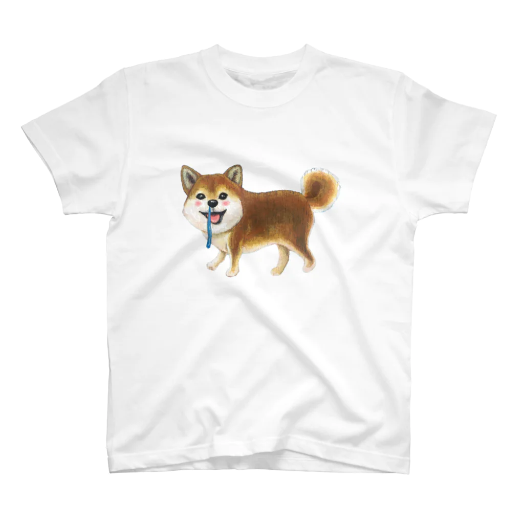 川崎タカオGOODSの鼻たれ柴犬〜歩く〜 Regular Fit T-Shirt