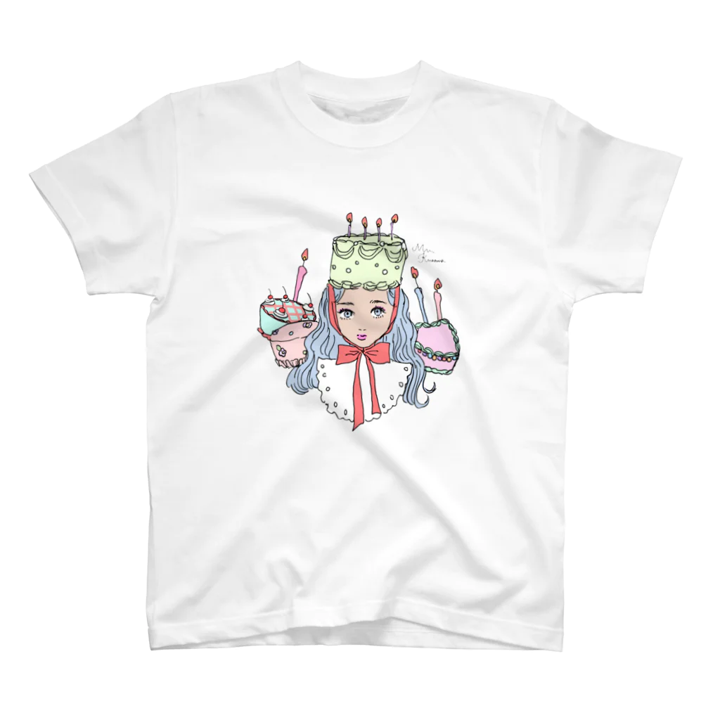 ℳ𝒾𝓊 𝒦𝓊𝓈𝒶𝓂𝒶のcake Regular Fit T-Shirt