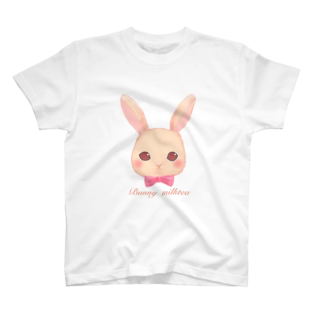 Bunny milkteaのBunny milktea(ピンクリボン) スタンダードTシャツ