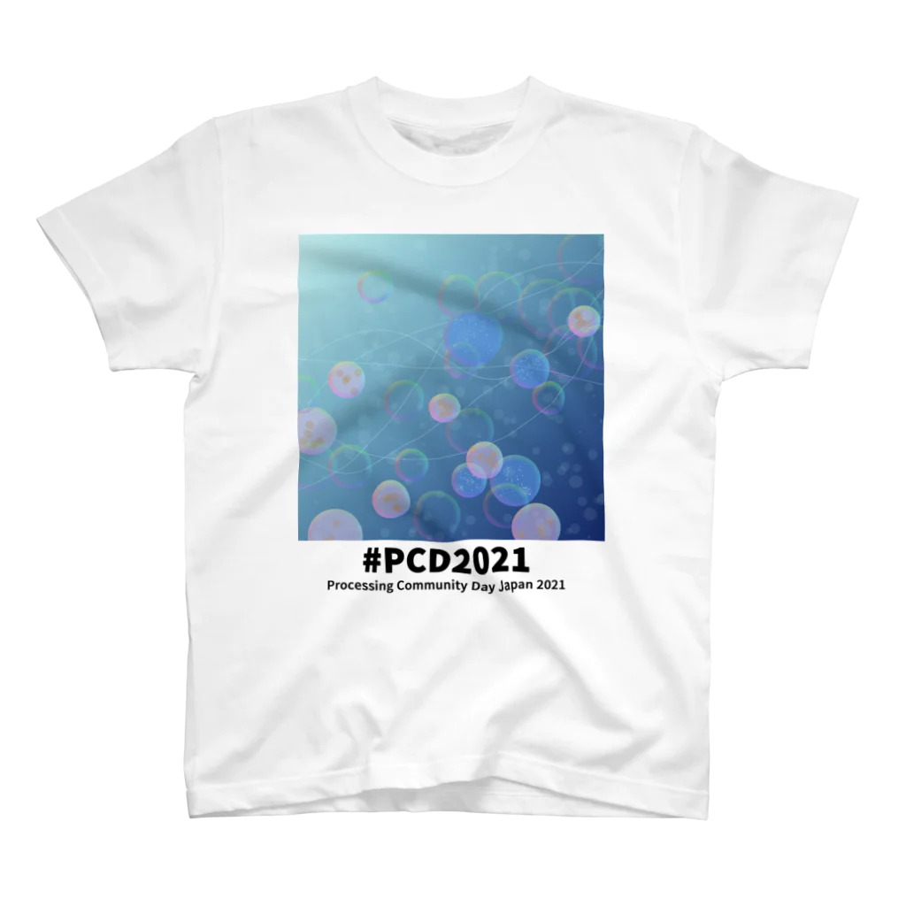 PCD Japan スーベニアショップのPCD Japan 2021 スーベニアTシャツ 【Designed by eboshidori ver.】 スタンダードTシャツ