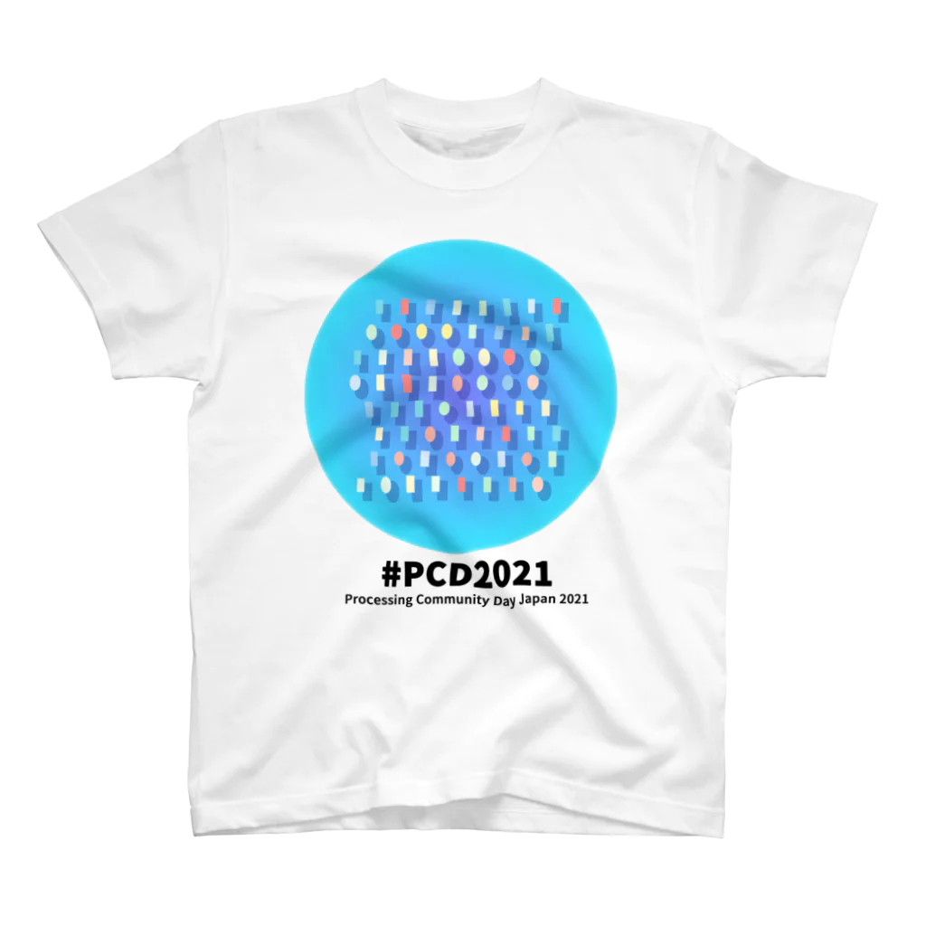 PCD Japan スーベニアショップのPCD Japan 2021 スーベニアTシャツ 【Designed by やも ver.】 スタンダードTシャツ