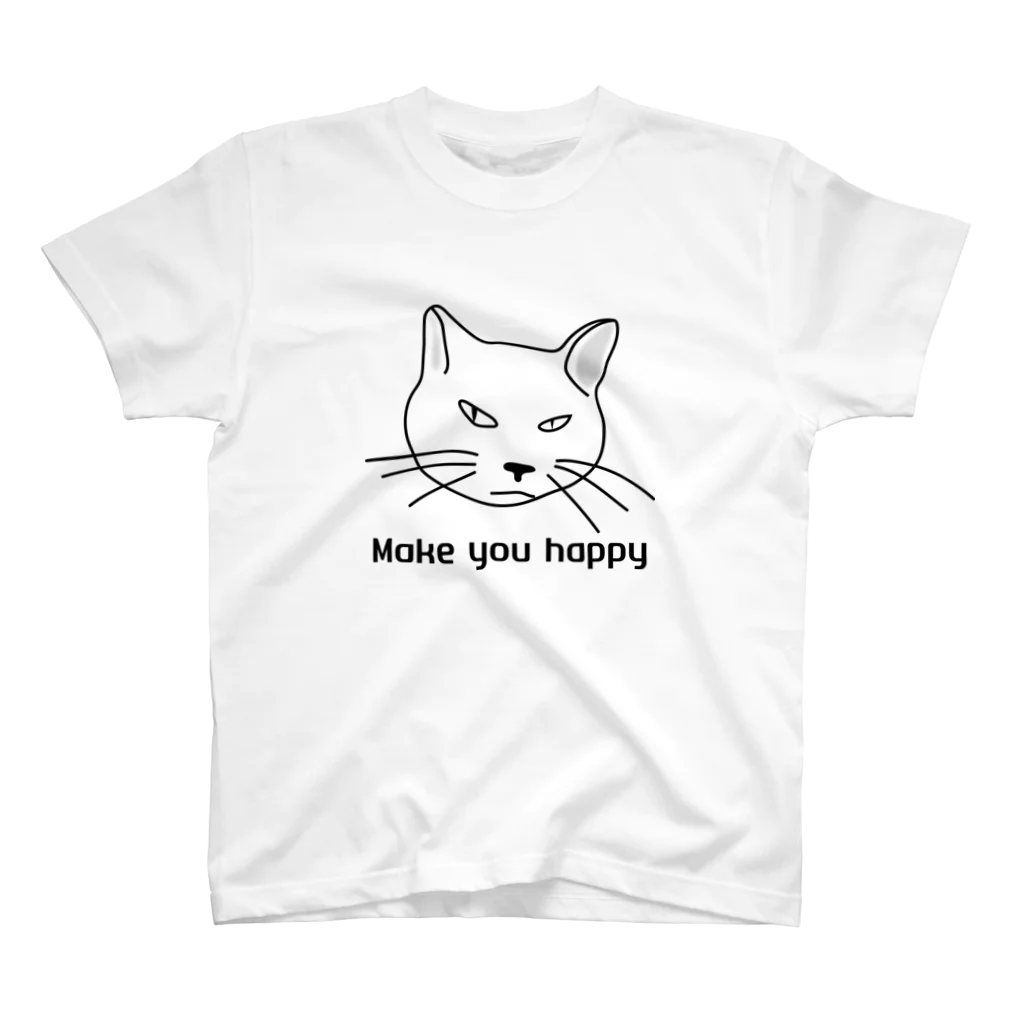 にこらい島のMake you happy cat スタンダードTシャツ