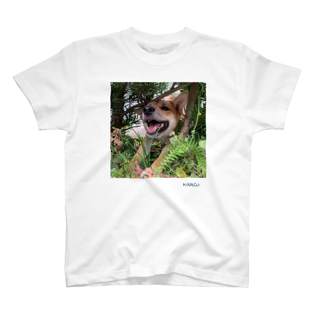 🥱のとびだす犬 ロゴ入り Regular Fit T-Shirt