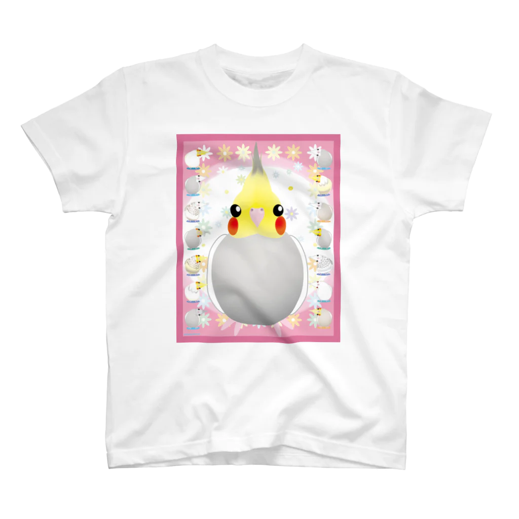 piyopiyobrandのオカメインコ スタンダードTシャツ