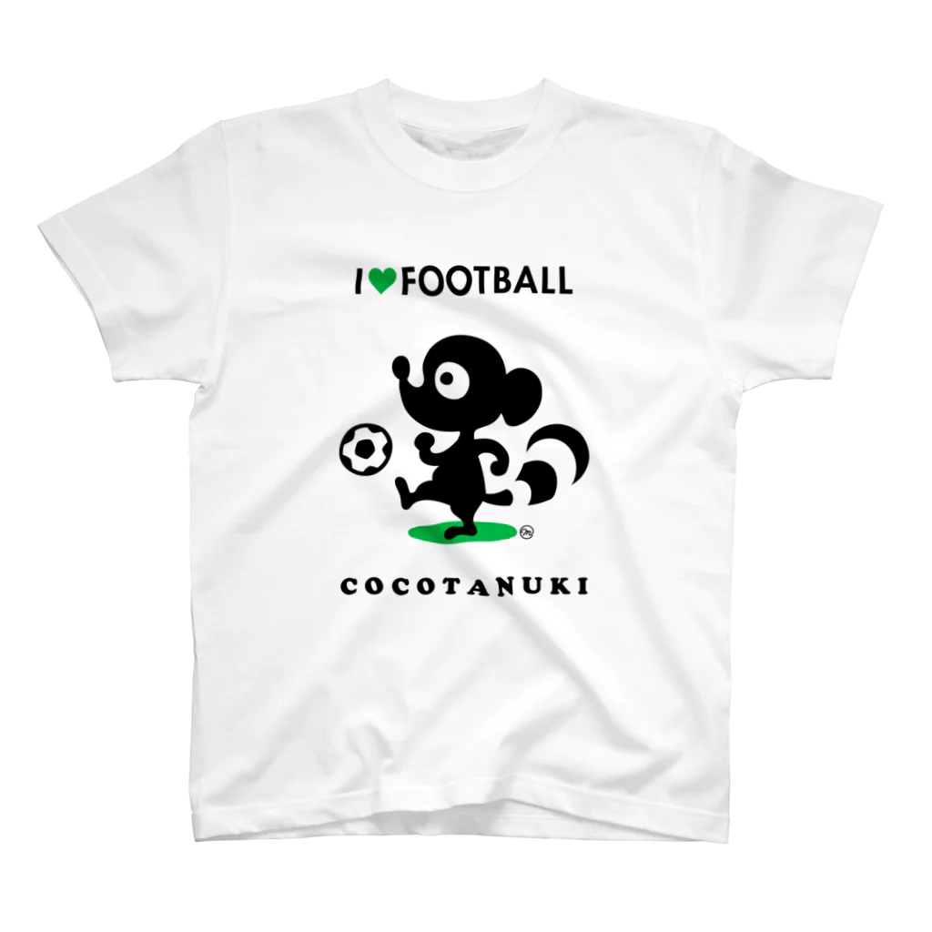 茉莉香｜Marikaのサッカー大好きココタヌキ スタンダードTシャツ