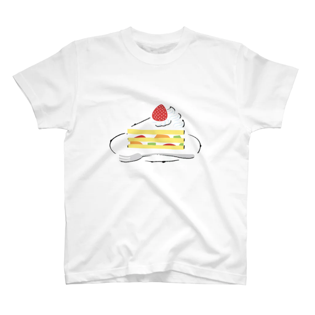 溝呂木一美のお店のいちごショートケーキ スタンダードTシャツ