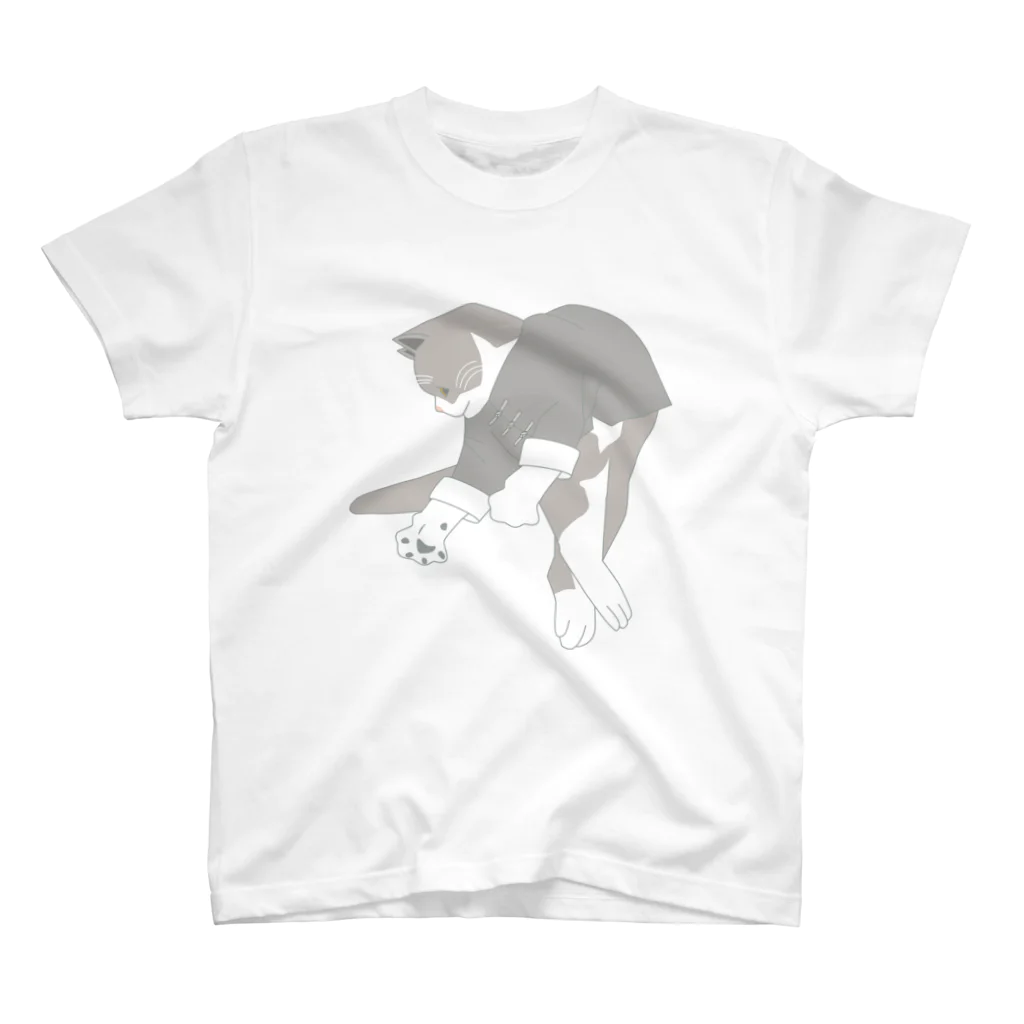 中華呪術堂（チャイナマジックホール）の猫功夫(猫カンフー) スタンダードTシャツ