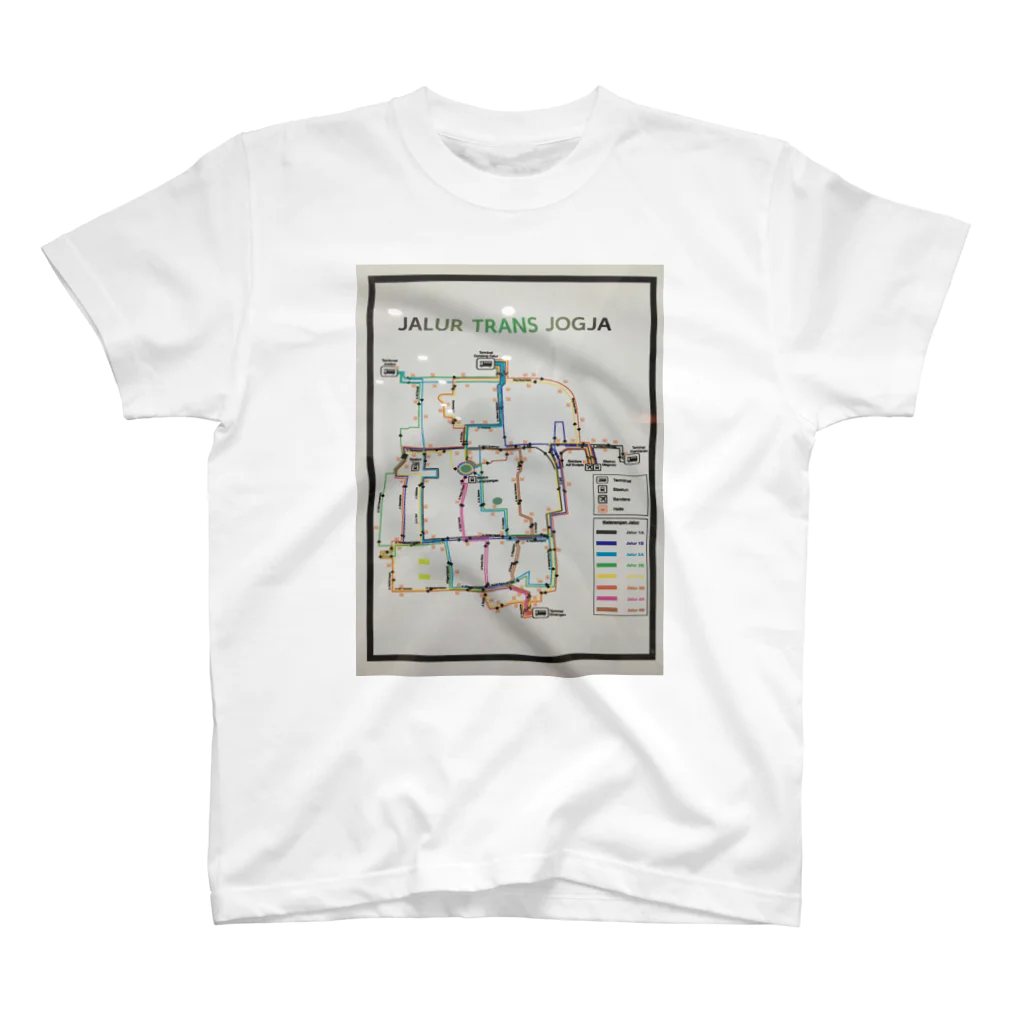 paomoaのインドネシア路線図T スタンダードTシャツ