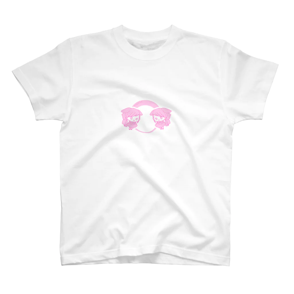 HANANAkoᐝのrabbitピンク スタンダードTシャツ