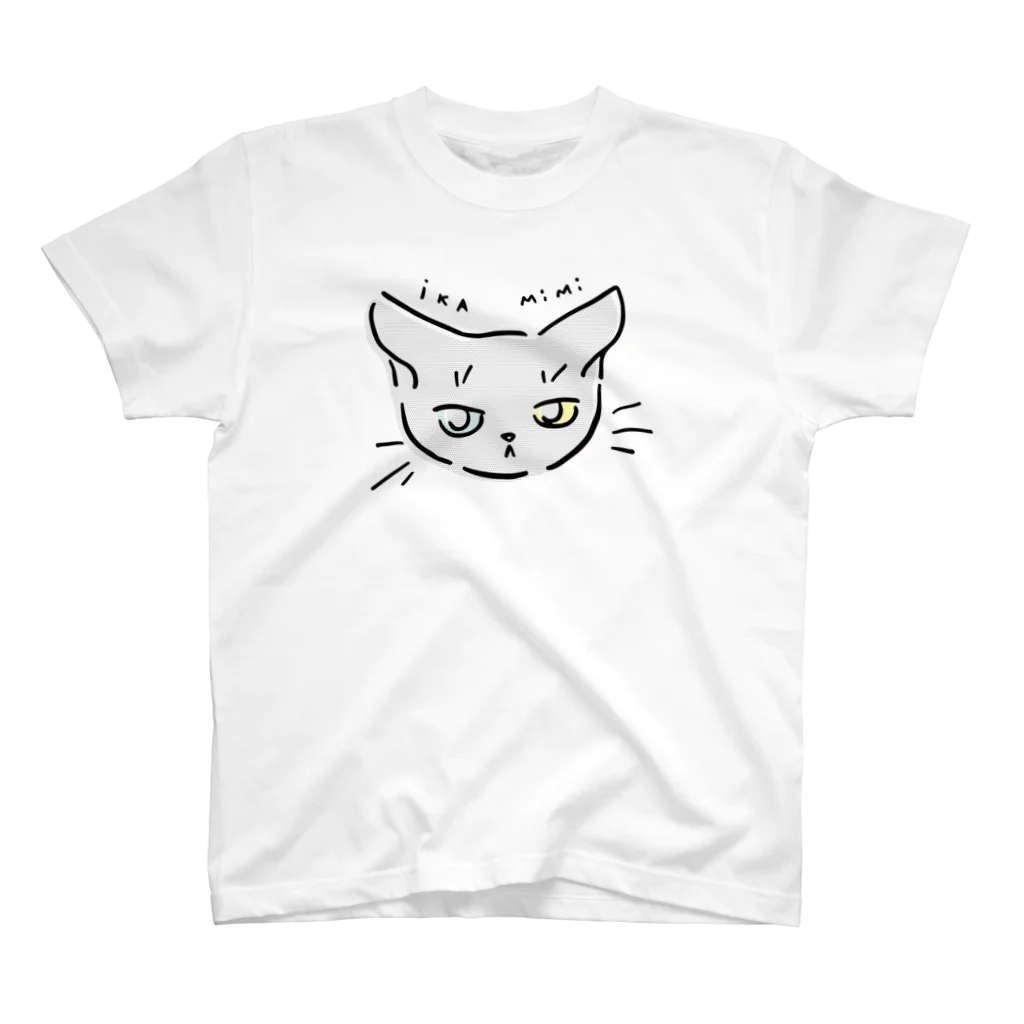 necocoaの🦑イカミミネコ🐈 スタンダードTシャツ