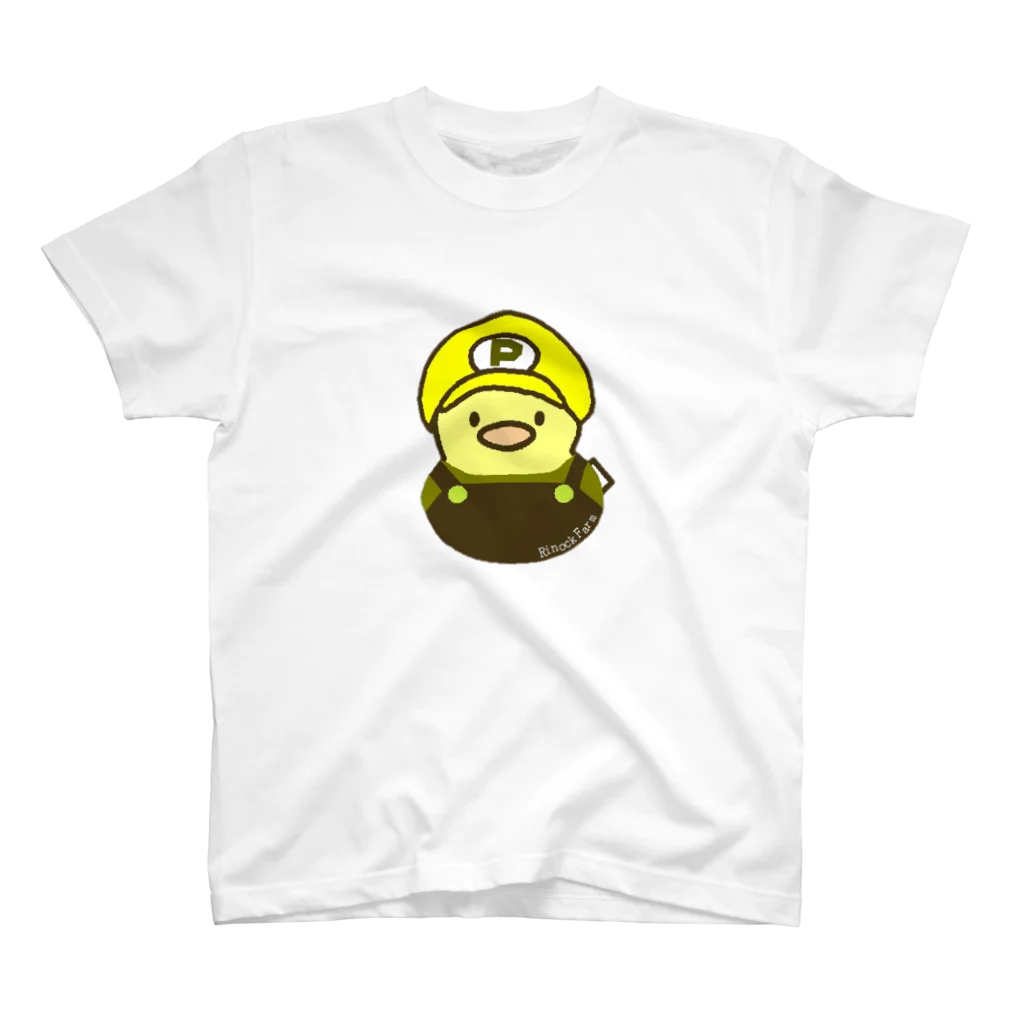 Rinockfarm(リノックファーム)のアヒルのぴよちゃんゲームキャラ仕様 スタンダードTシャツ