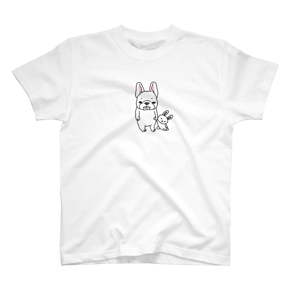 2216studioの見つめるフレブルちゃん。シロい子。 Regular Fit T-Shirt