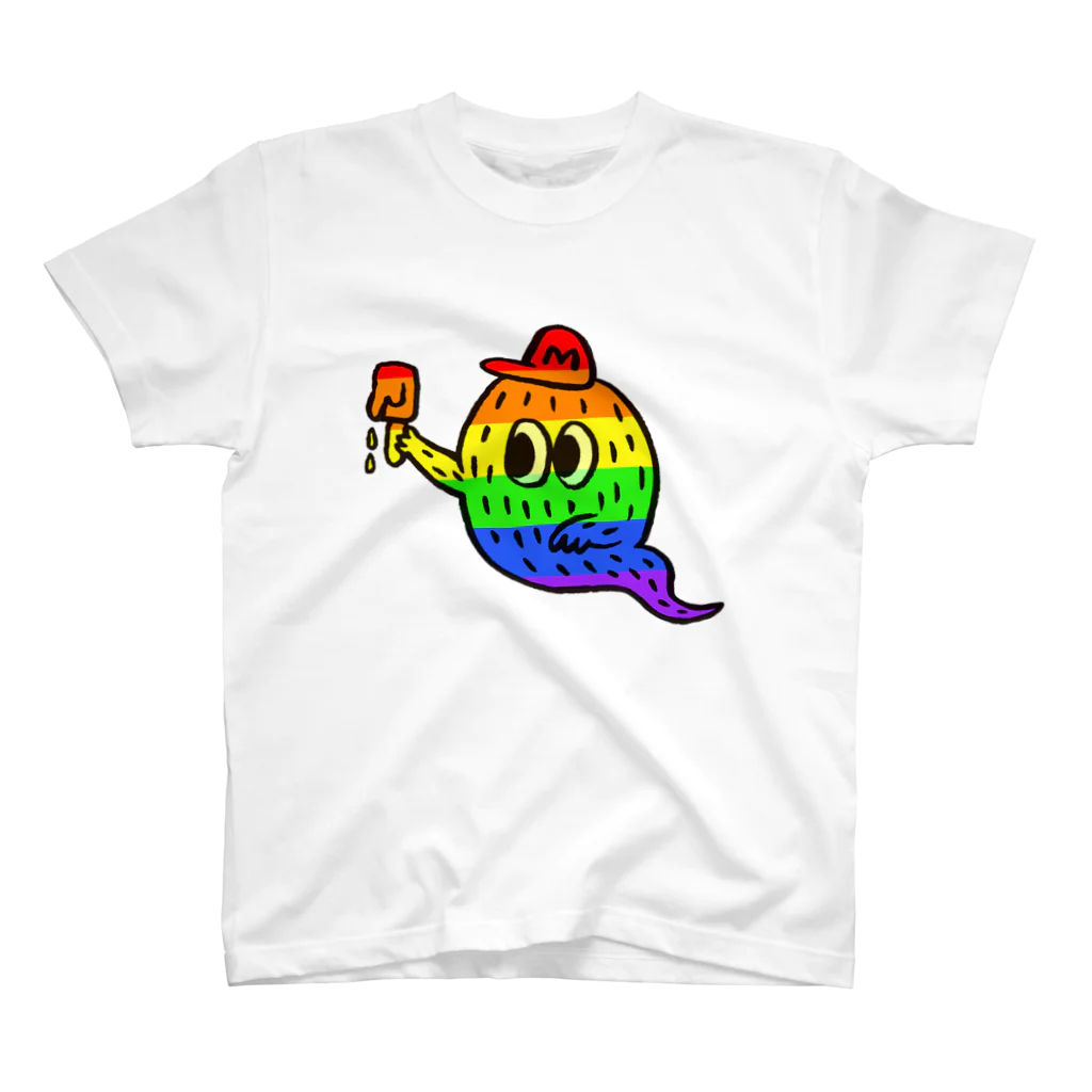 “Mosh's Exhibition“shopのRAINBOW BAKEMOSH スタンダードTシャツ