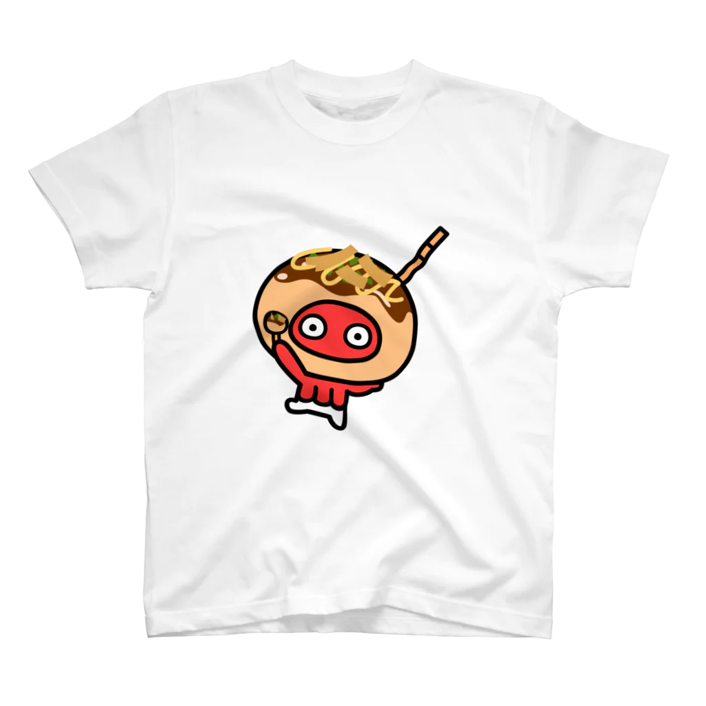 いかたこのいかたこ たこ焼きたこ Regular Fit T-Shirt