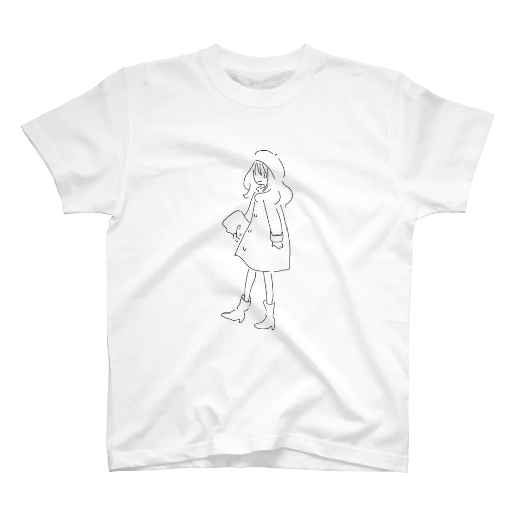 すきまそざいのベレー帽の子 Regular Fit T-Shirt