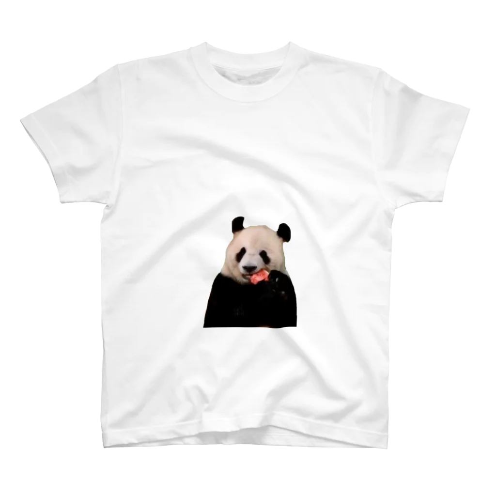 HKG パンダのパンダ　と　スイカ スタンダードTシャツ