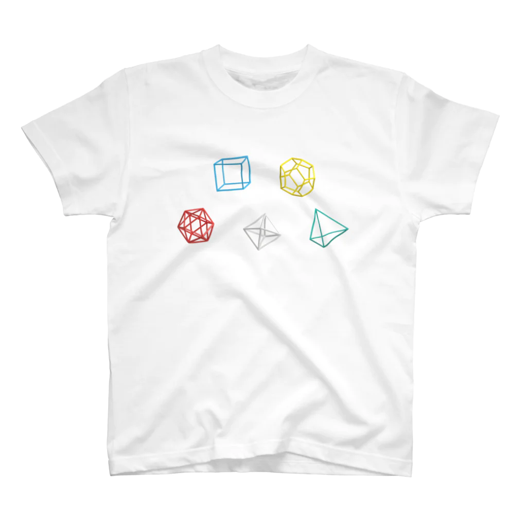 くらりのRegular Polyhedron (横) スタンダードTシャツ