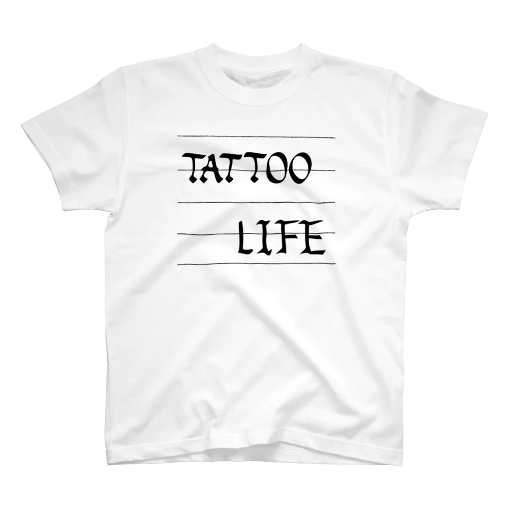 MDC & TATTOO LIFE SHOPのモダン　タトゥー　ライフ スタンダードTシャツ